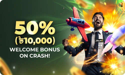 50% welcome bonus on crash
